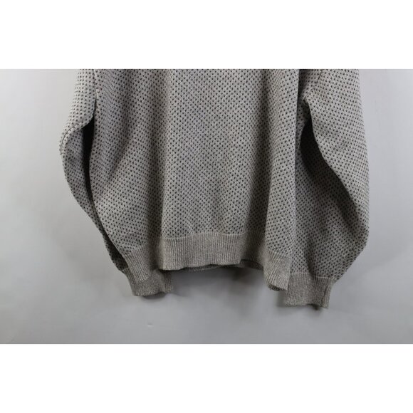 Vintage 90s Streetwear Mens 2XL XXL Polka Dot Golf Knit Crewneck Sweater USA - Picture 10 of 10